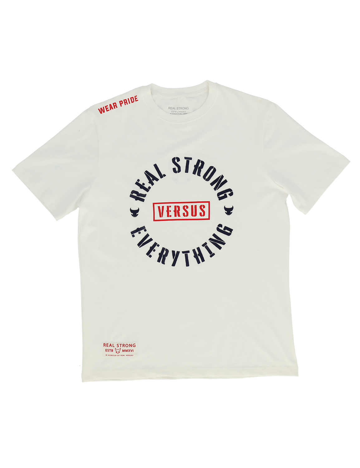 VERSUS - EVERYTHING - Half Sleeve T-Shirt - White (Red)