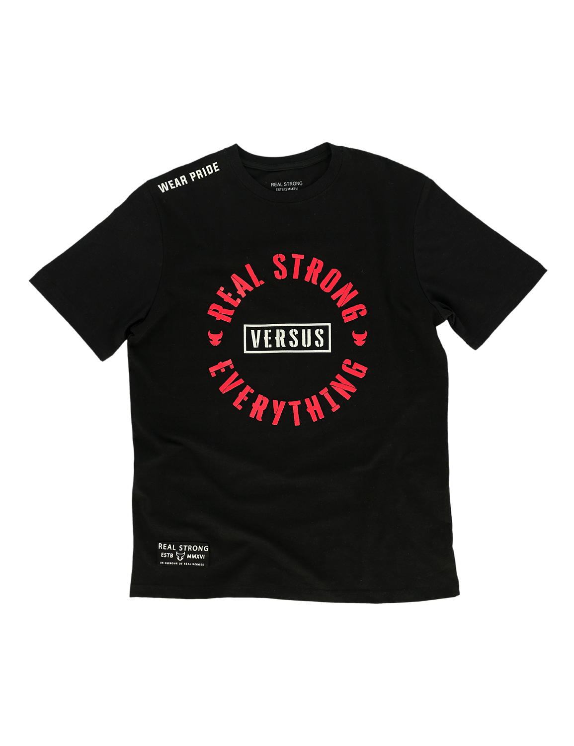 VERSUS - EVERYTHING - Half Sleeve T-Shirt - Black (Red)
