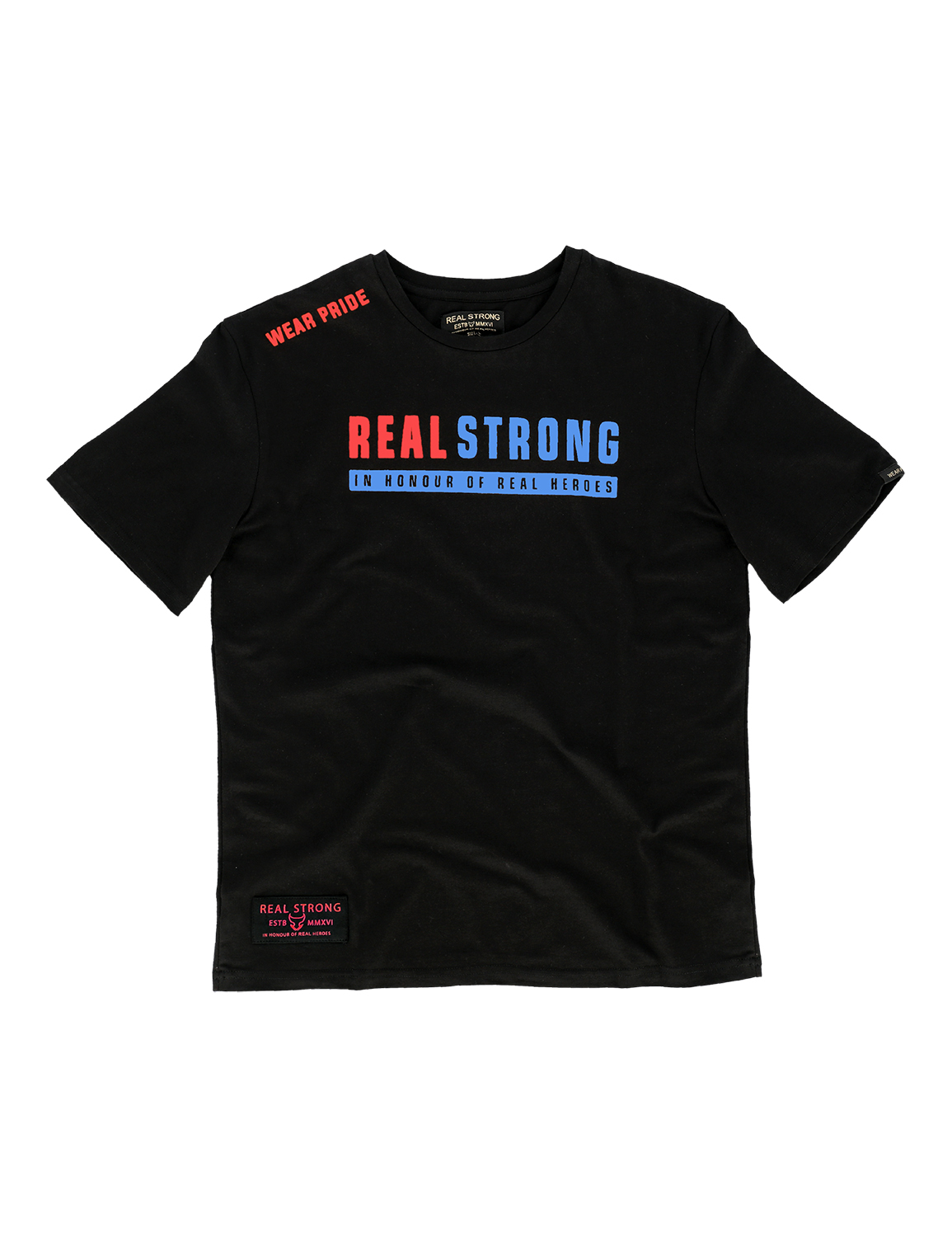 RS BASICS - Honour - Half Sleeve T-Shirt - Black (Red)